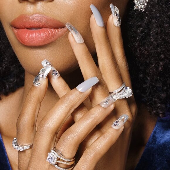 Kiss Majestic Nails Long Length - Sparkle - Picture 3 of 10